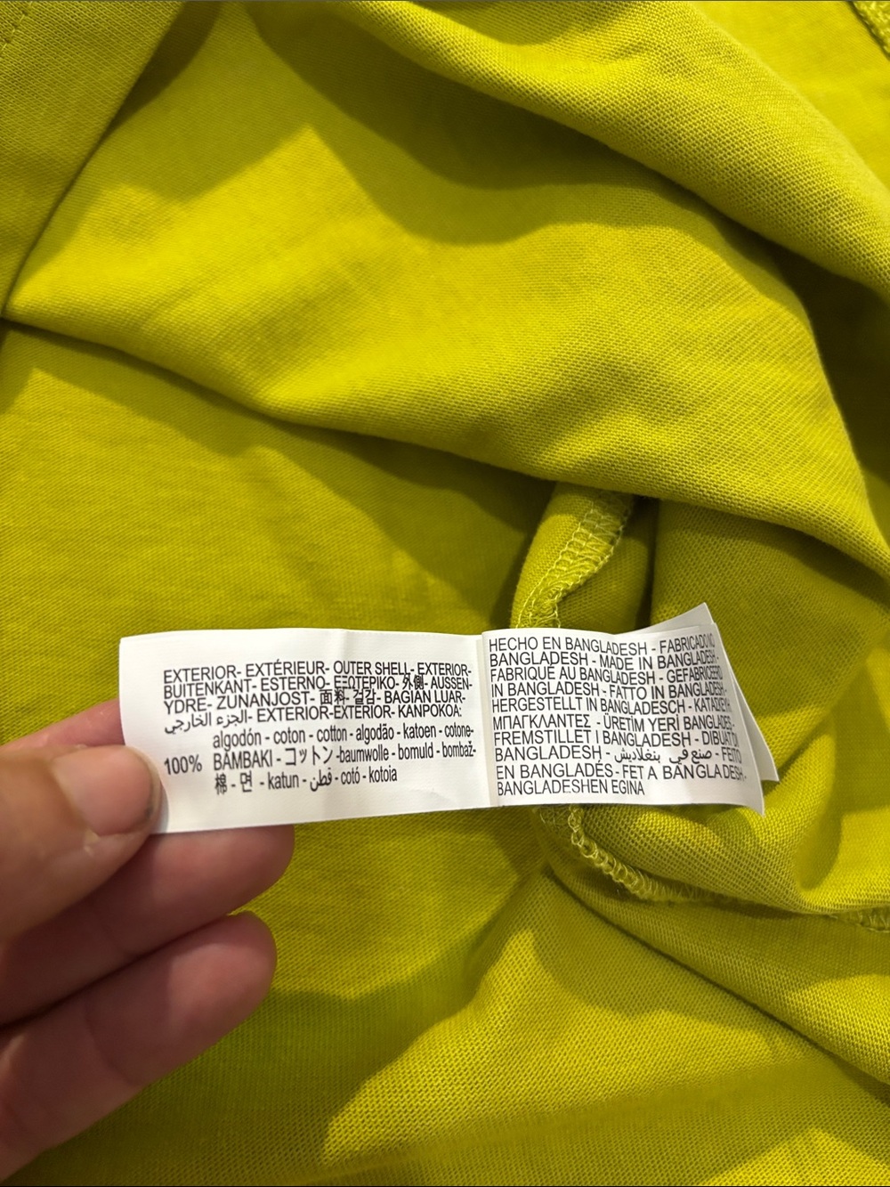 Zara Chartreuse V-Neck Maxi Dress (runs small and narrow in waist) - Picture 6 of 7